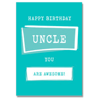Uncle You Are Awesome Birthday Card